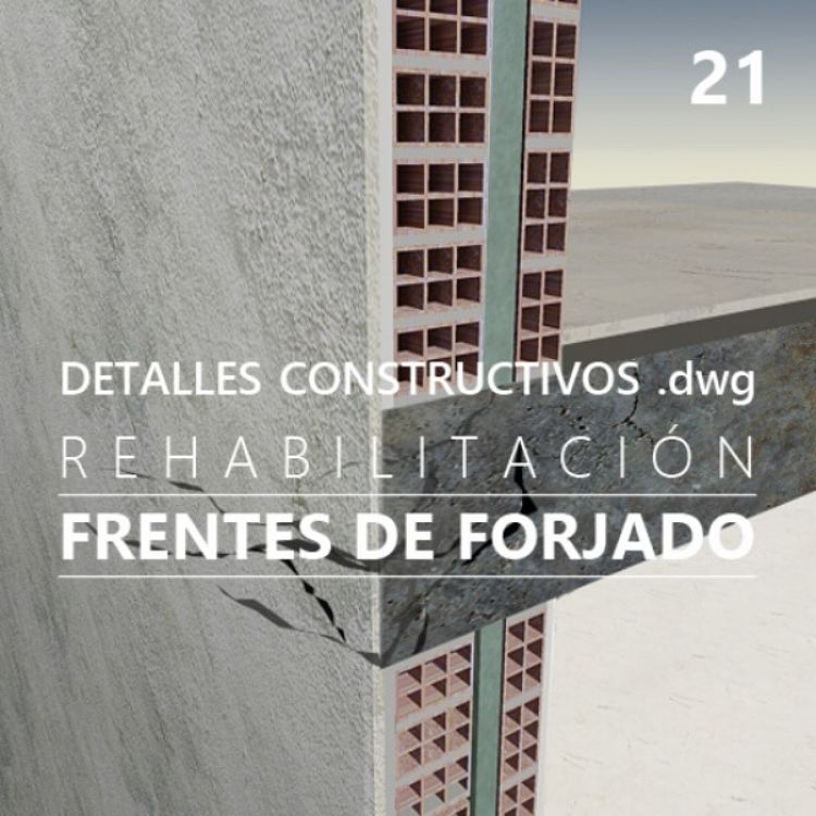 Imagen de Detalles constructivos DWG para la reparación de frentes de forjado