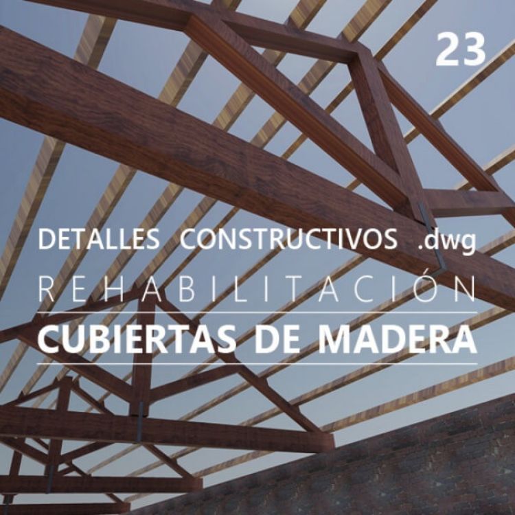 detalle constructivo cubierta inclinada