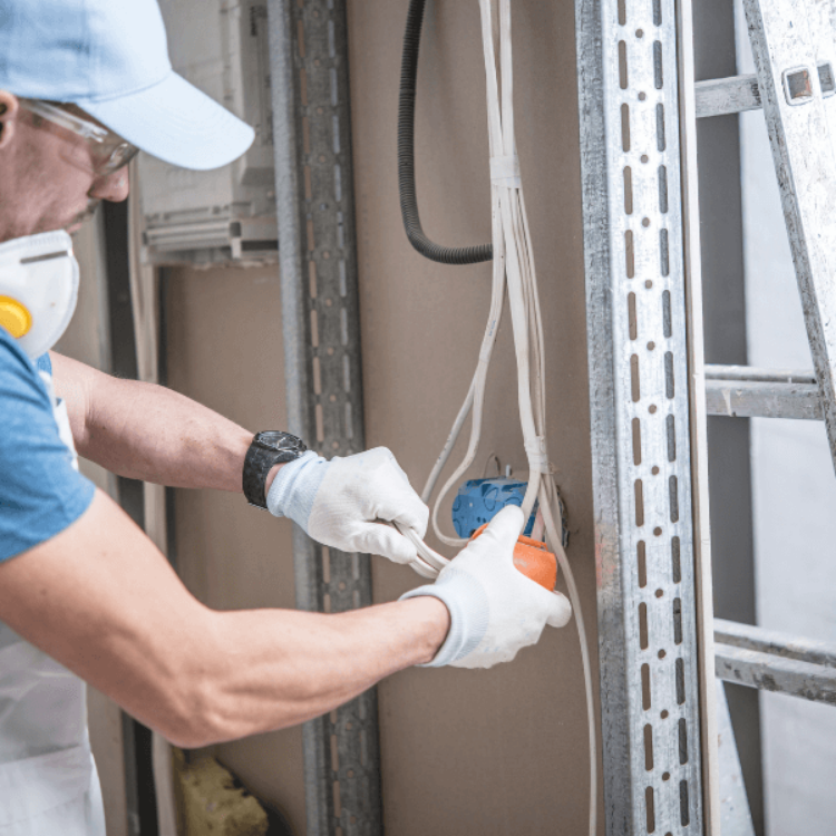 Imagen de Planos de la instalación eléctrica de un edificio público.