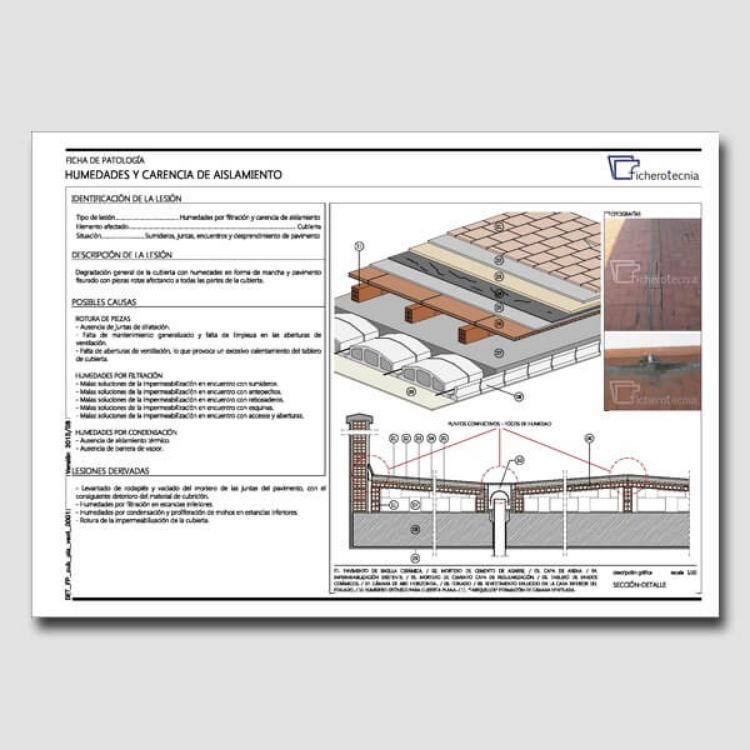 Imagen de Detalles constructivos DWG para rehabilitar cubiertas planas