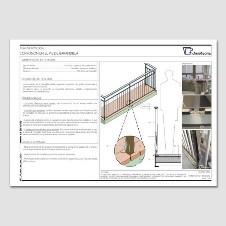 Imagen de Detalles constructivos DWG para la rehabilitación de elementos metálicos en fachadas