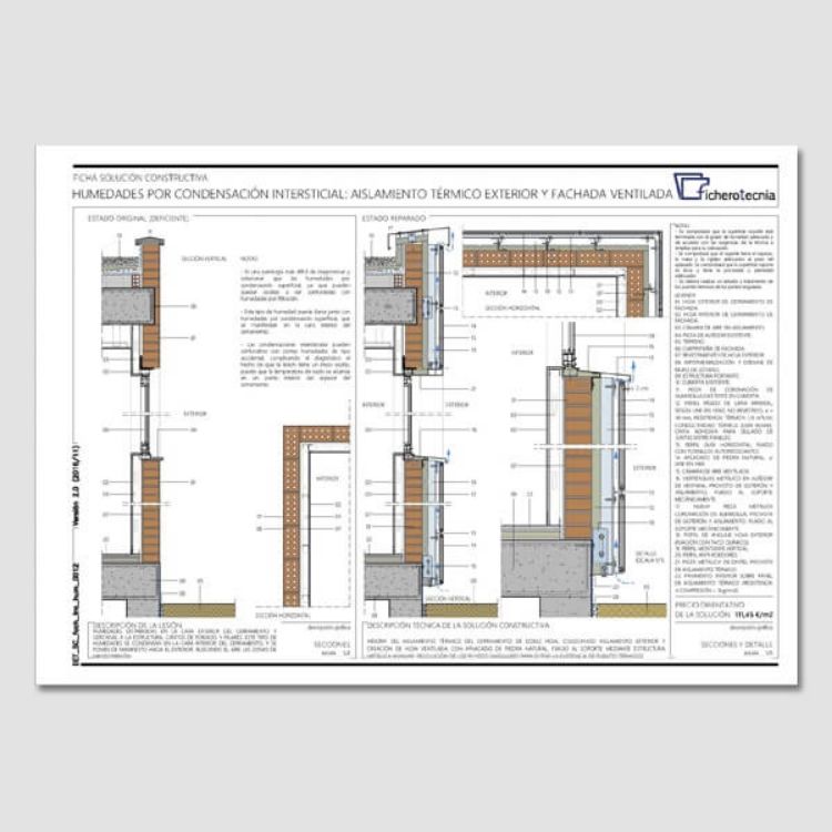 Imagen de Detalles constructivos para solucionar las humedades en fachadas