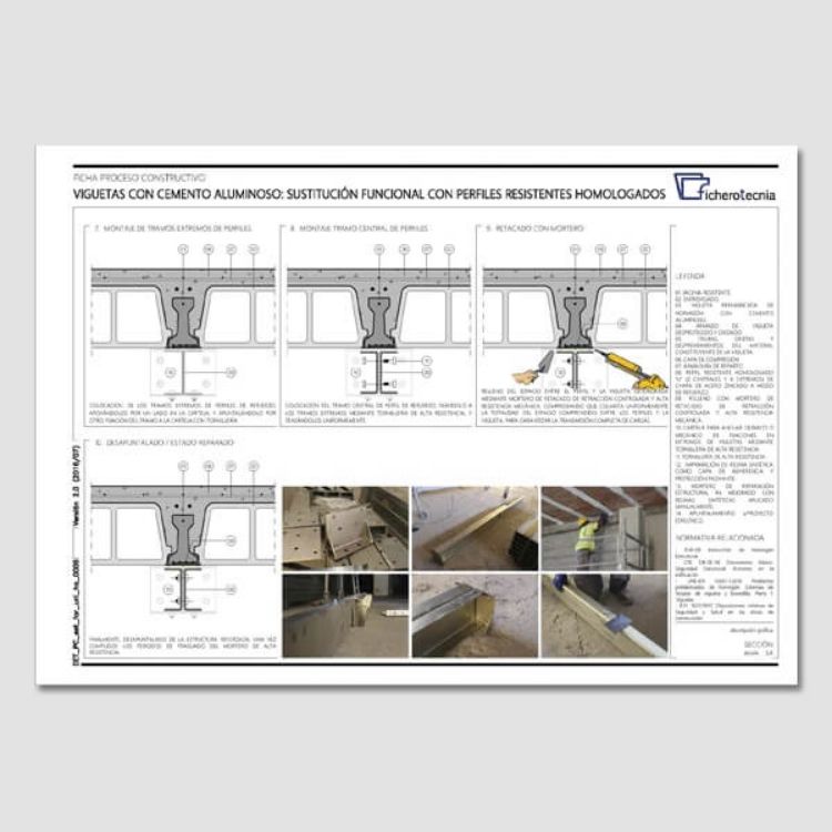 Imagen de Detalles constructivos DWG para rehabilitar forjados unidireccionales de hormigón armado