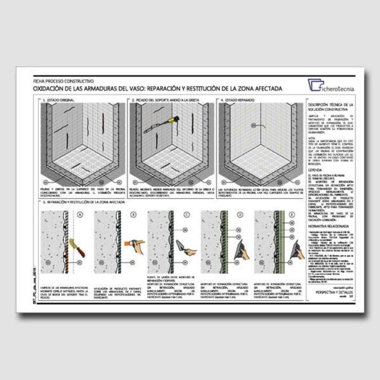 Imagen de Detalles constructivos DWG para la rehabilitación y reparación de piscinas