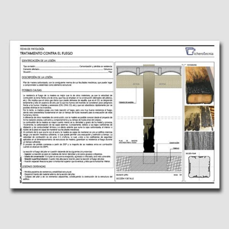Imagen de Detalles constructivos DWG para la reparación y protección de pilares de madera