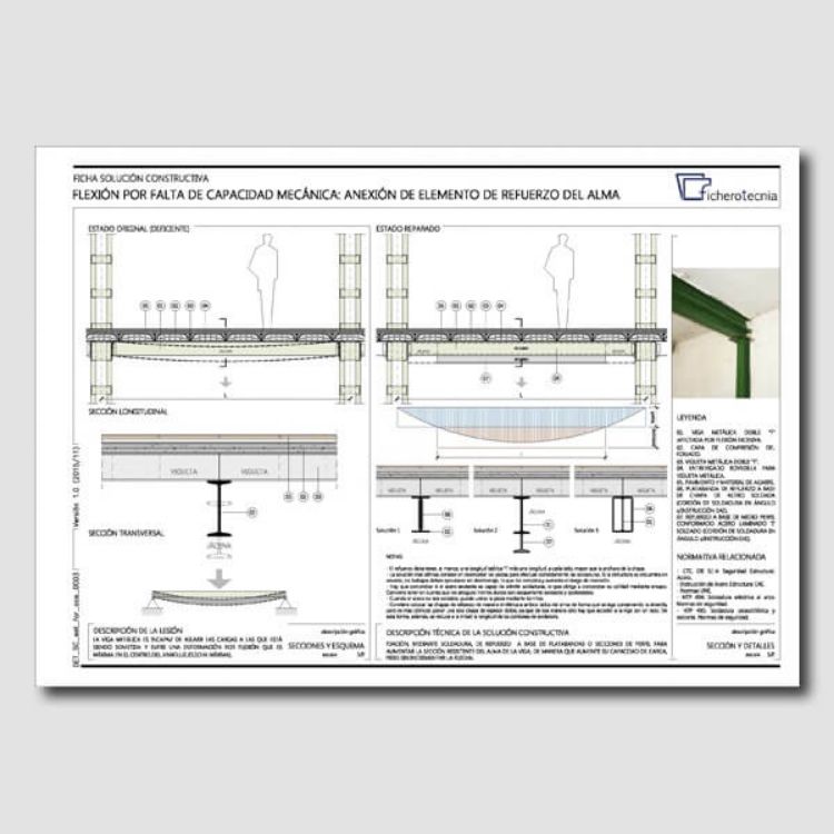 Imagen de Detalles constructivos DWG para rehabilitar forjados y vigas de estructura metálica