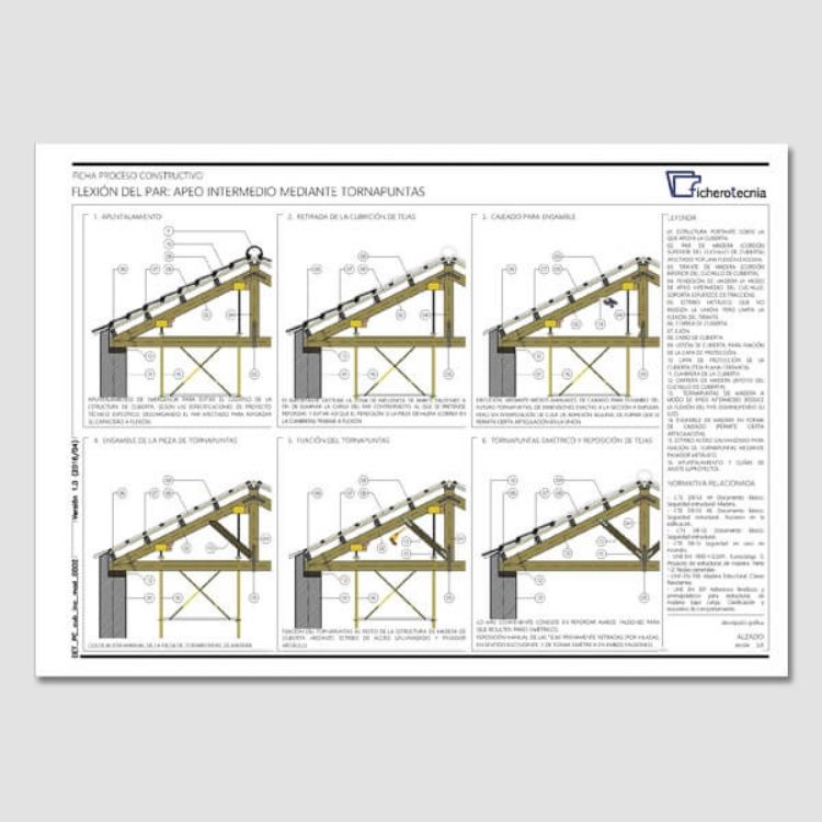 cálculos para la reforma de detalle constructivo cubierta inclinada madera