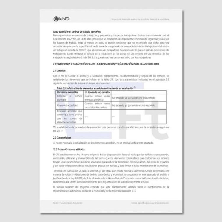 Imagen de Proyecto de apertura de oficina destinada a inmobiliaria