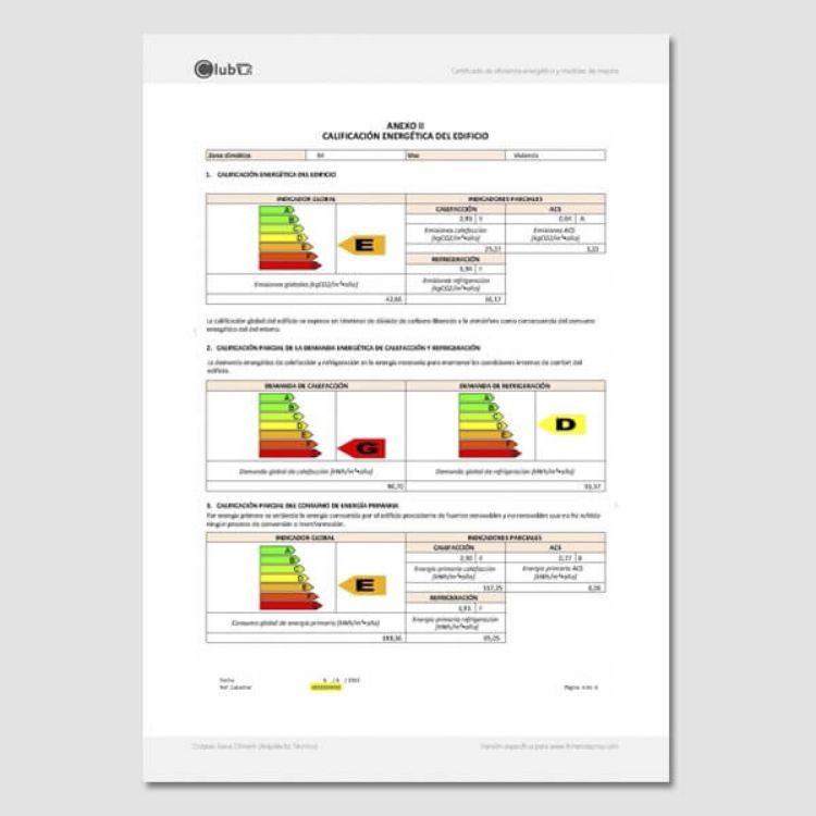 Imagen de Certificado energético de vivienda unifamiliar según R.D. 235/2013.