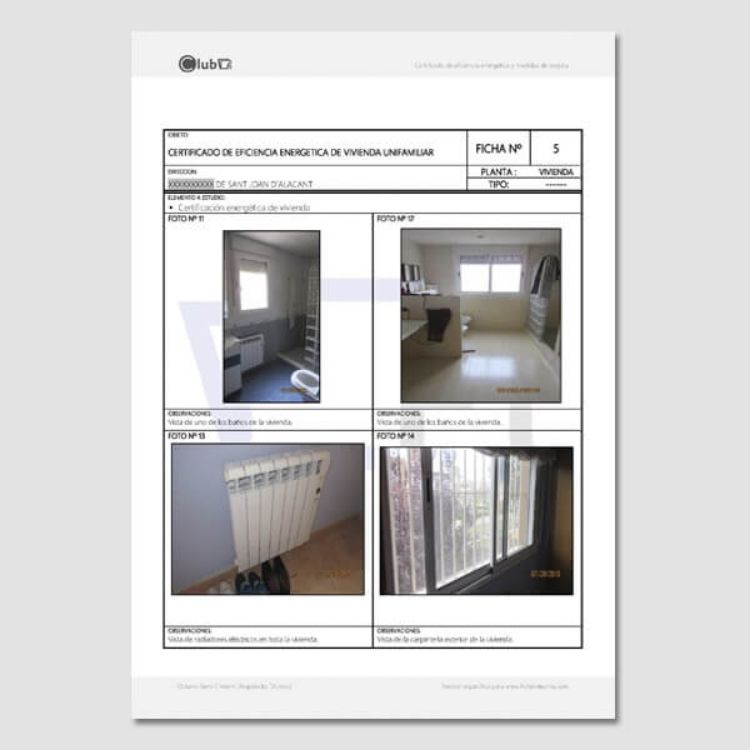 Imagen de Certificado energético de vivienda unifamiliar según R.D. 235/2013.