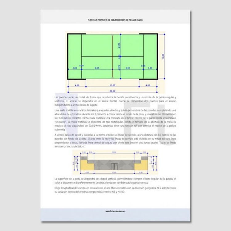 Imagen de Proyecto de pista de pádel