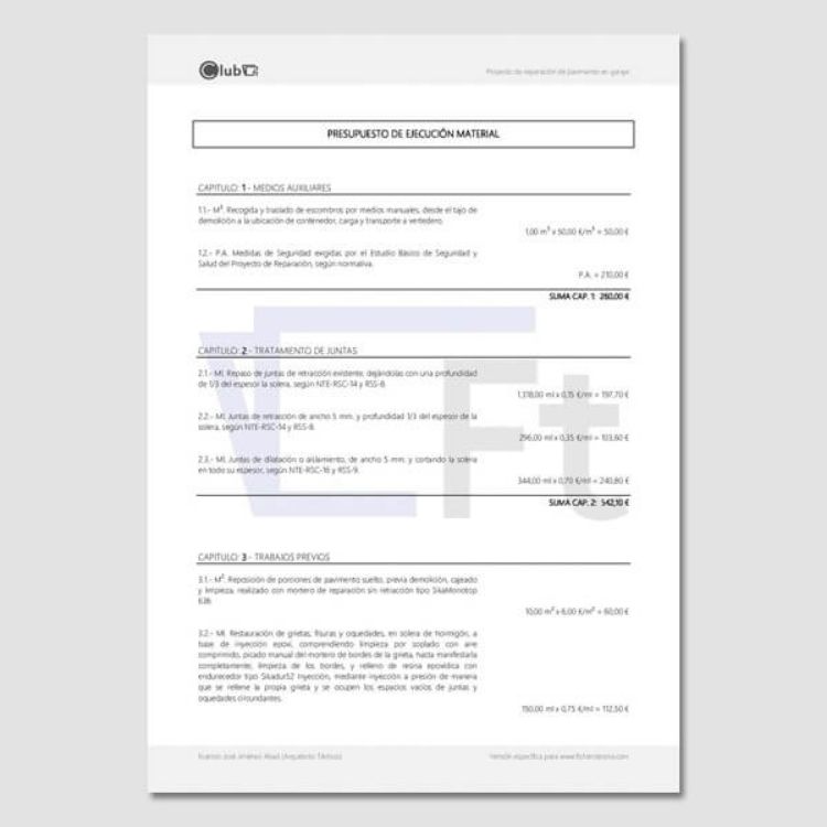 Imagen de Reparación de pavimento fisurado en garaje