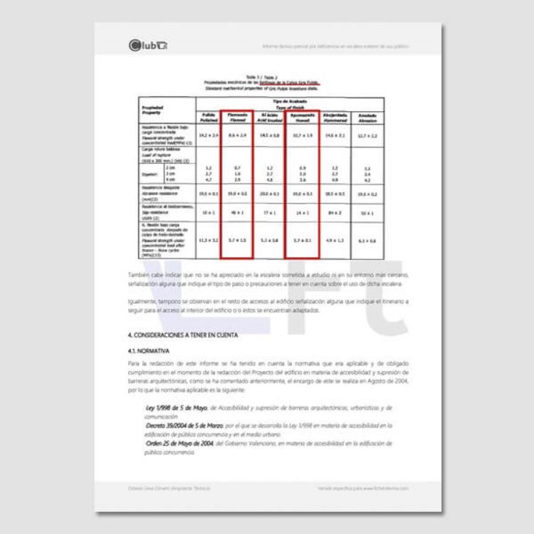 Imagen de Informe de deficiencias en escalera de uso público