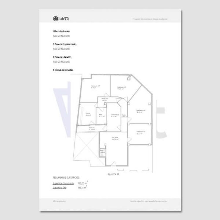 Imagen de Tasación de una vivienda en un bloque residencial