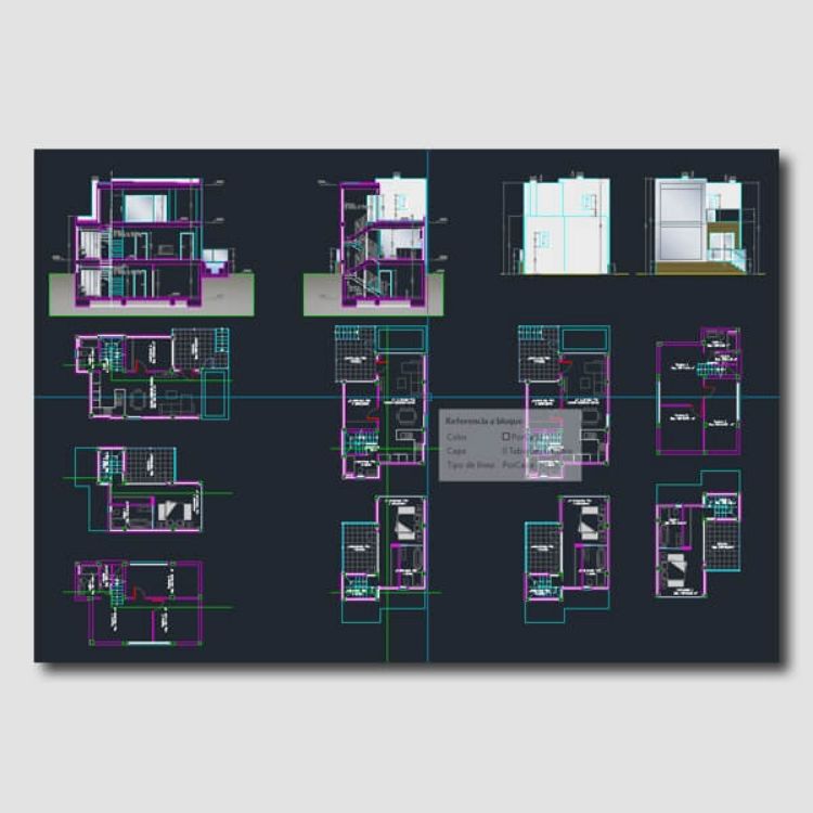 Imagen de Proyecto de ejecución para realizar 3 viviendas modernas adosadas