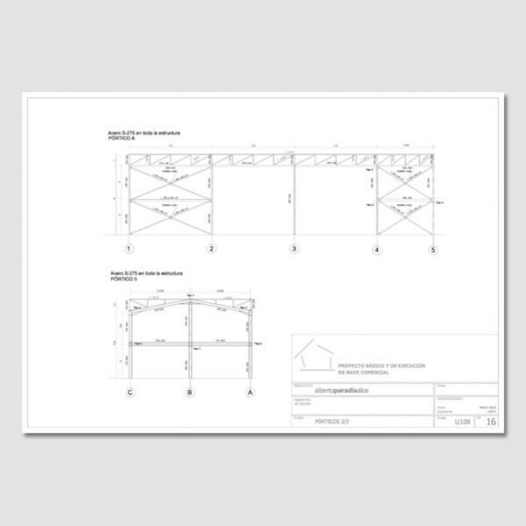 Imagen de Proyecto de nave industrial [Editable]