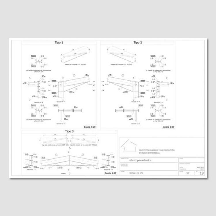 Imagen de Proyecto de nave industrial [Editable]