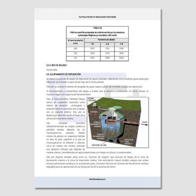 Imagen de Proyecto de instalación de fontanería y saneamiento