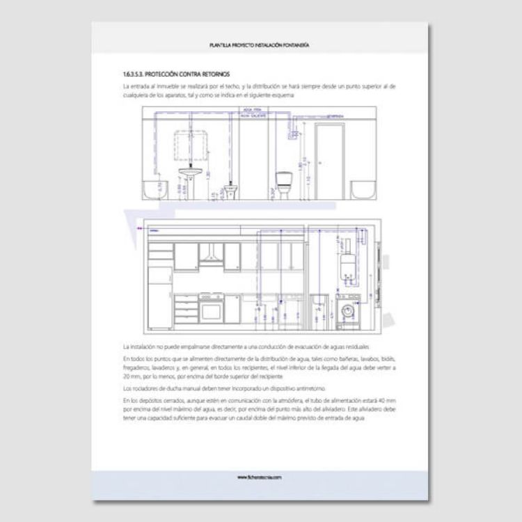 Imagen de Proyecto de instalación de fontanería y saneamiento