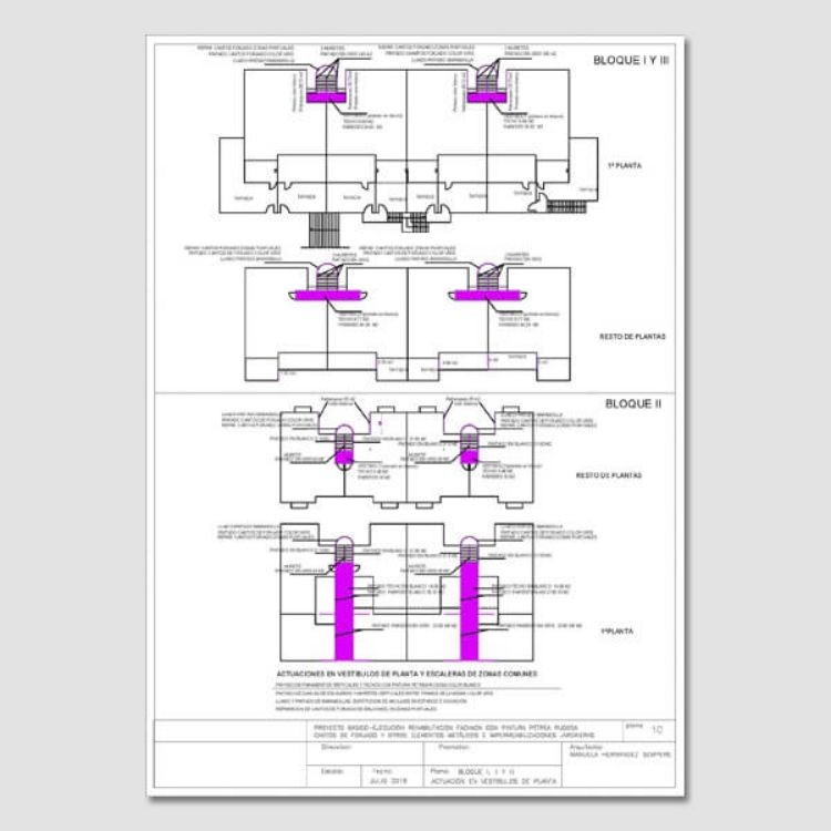 Imagen de Proyecto de ejecución para la rehabilitación de fachadas afectadas por humedades