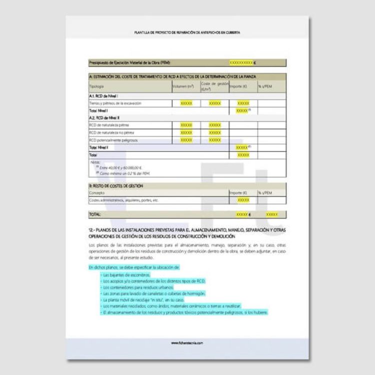 Imagen de Proyecto de reparación de antepechos de cubierta