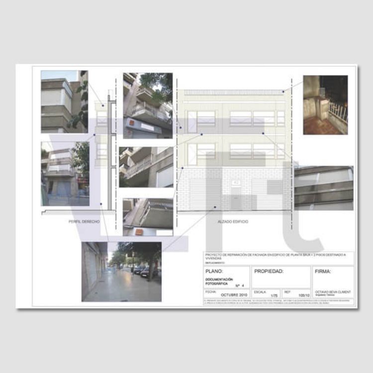 Imagen de Proyecto de reparación de fachada con revestimiento de piedra proyectada.