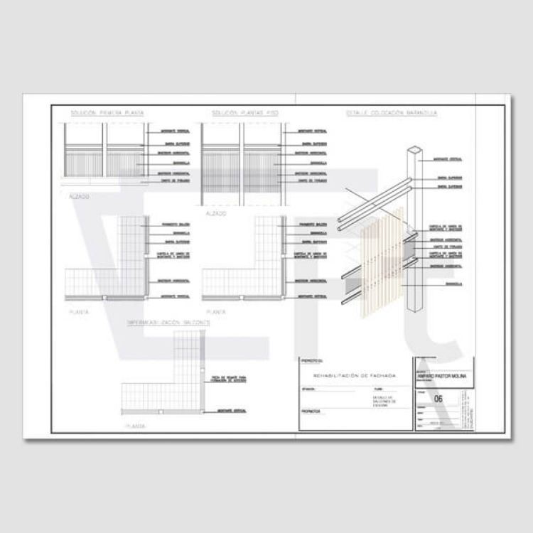 Imagen de Proyecto de rehabilitación de fachada afectada por humedades