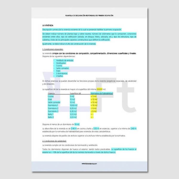 Imagen de Declaración responsable de primera ocupación de una vivienda