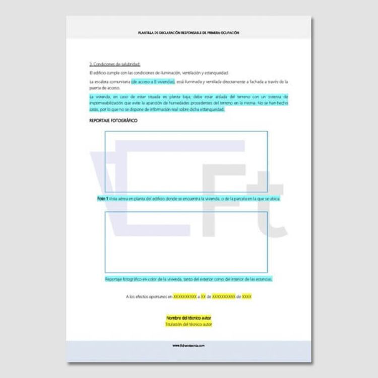 Imagen de Declaración responsable de primera ocupación de una vivienda