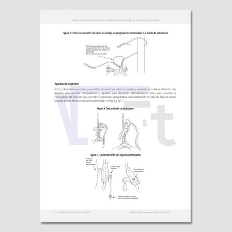 Imagen de Proyecto para trabajos verticales en el mantenimiento de fachadas