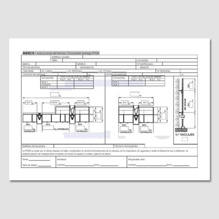 planos certificado montaje andamio pdf