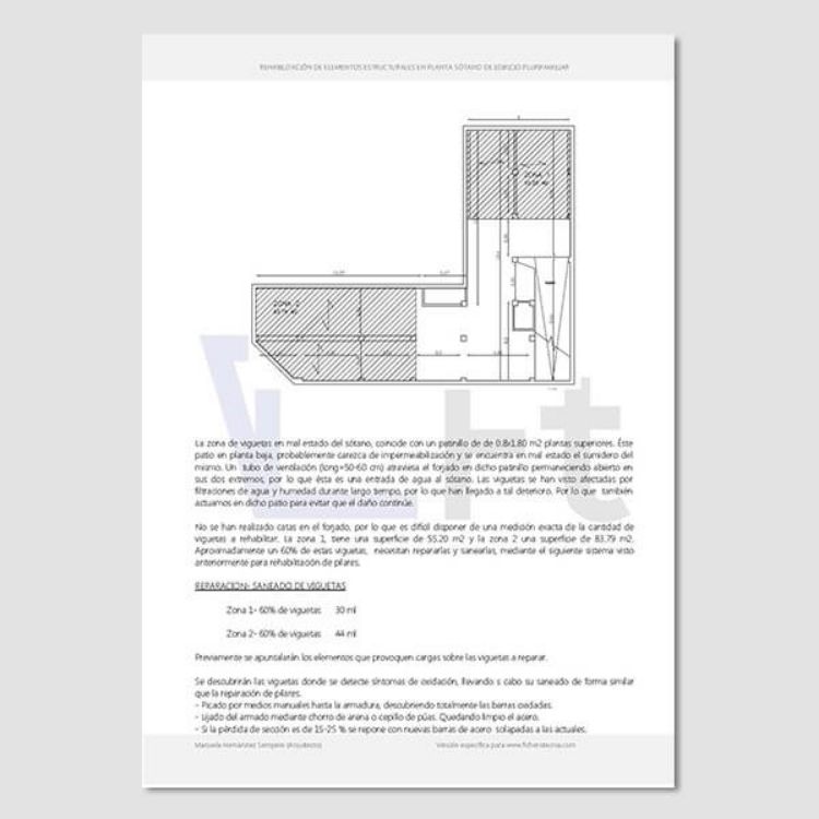 Imagen de Proyecto de rehabilitación elementos estructurales edificio plurifamiliar