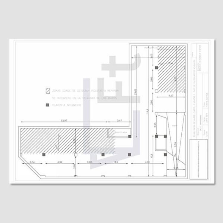 Imagen de Proyecto de rehabilitación elementos estructurales edificio plurifamiliar