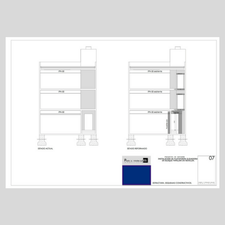 Imagen de Proyecto de ejecución para instalar ascensor en el interior de un edificio