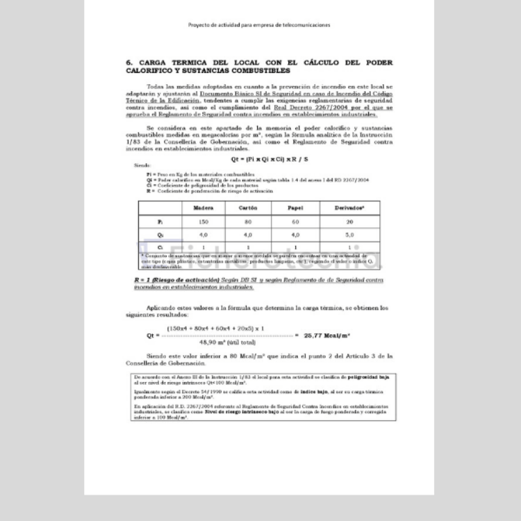 Imagen de Proyecto de actividad para apertura de oficina para empresa de telecomunicaciones