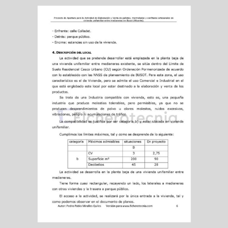 Imagen de Proyecto de actividad para elaboración y venta de galletas y confituras en una vivienda