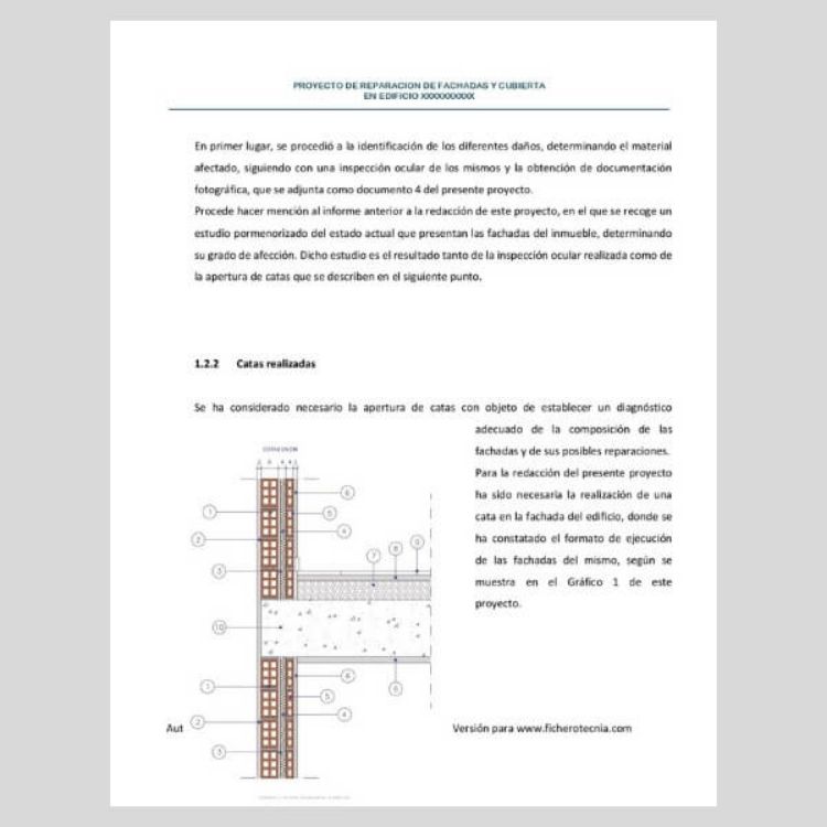 Imagen de Proyecto de rehabilitación de fachada y cubiertas de edificio exento