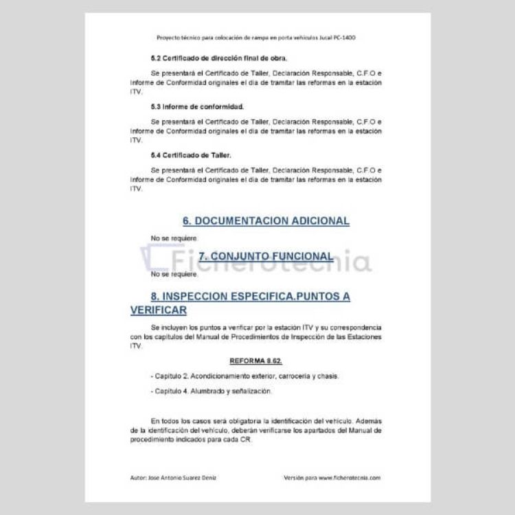 Imagen de Proyecto técnico para instalar rampa en remolque portavehículos