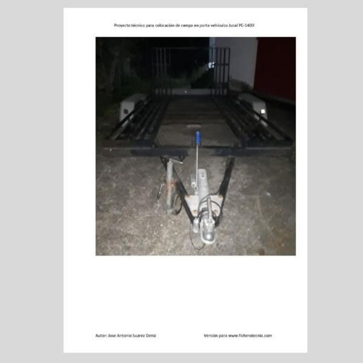 Imagen de Proyecto técnico para instalar rampa en remolque portavehículos
