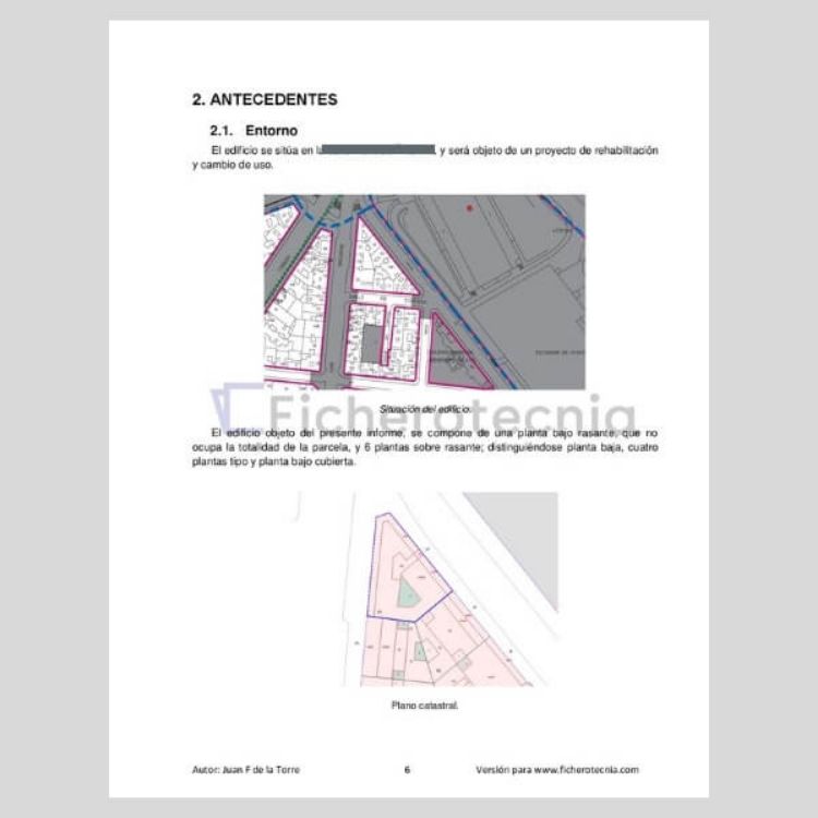 Imagen de Informe de evaluación de un edificio para cambio de uso a hotel.