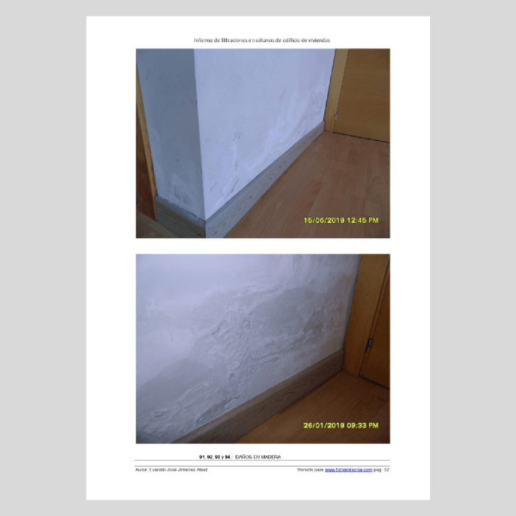 Imagen de Informe de filtraciones en sótanos edificio de viviendas