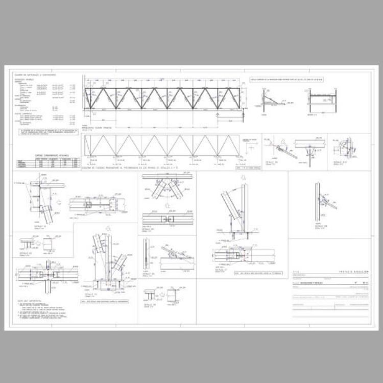 Imagen de Selección de detalles constructivos de marquesina metálica