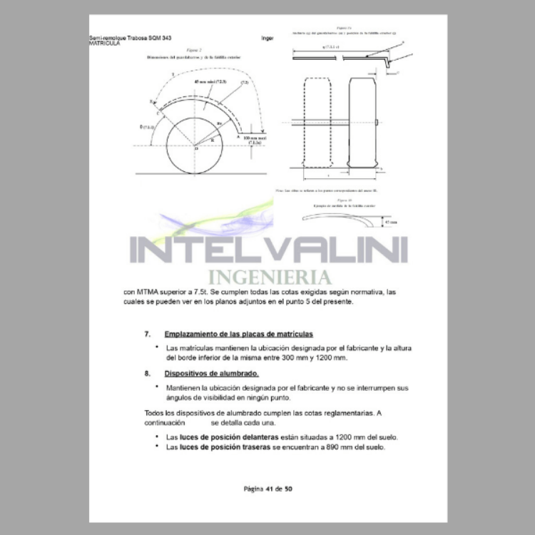 Imagen de Proyecto técnico para homologar un semi remolque