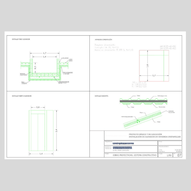 Imagen de Proyecto para instalar ascensor en vivienda unifamiliar