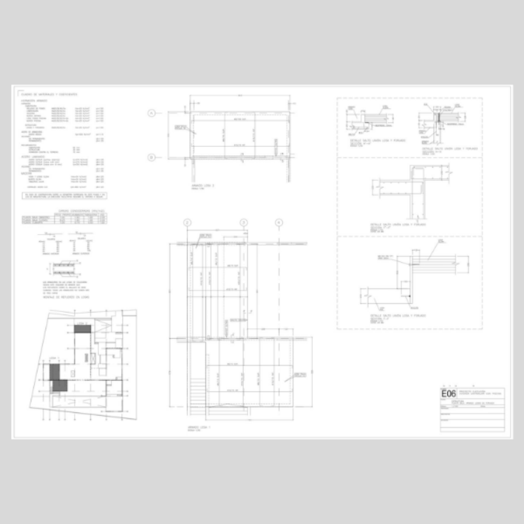 Imagen de Planos dwg de la estructura de una casa de madera contralaminada