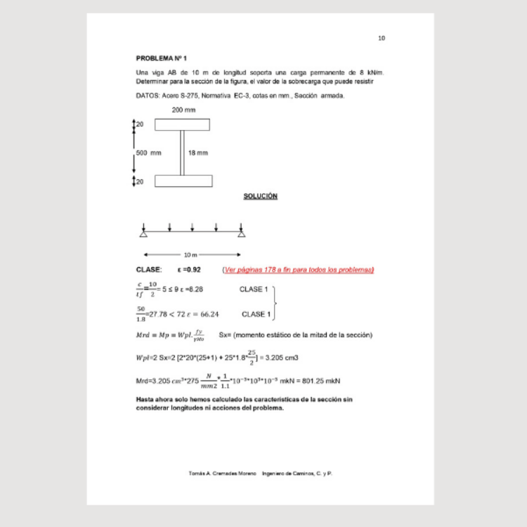 Imagen de La estructura metálica: Problemas adaptados al CTE y EC3