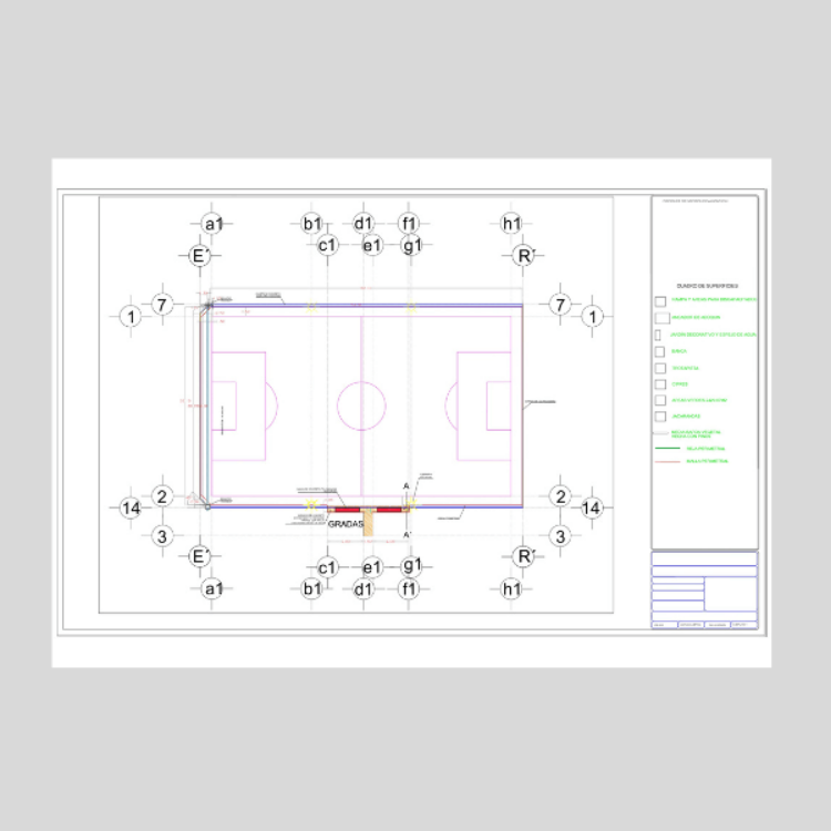 Imagen de Plano para campo de fútbol 7