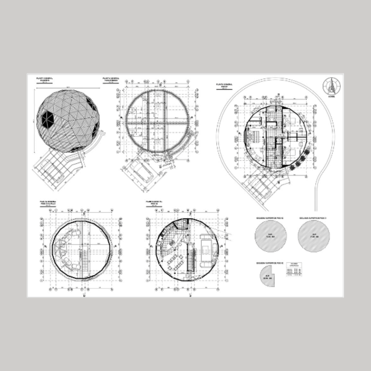 Imagen de Domos geodésicos dwg