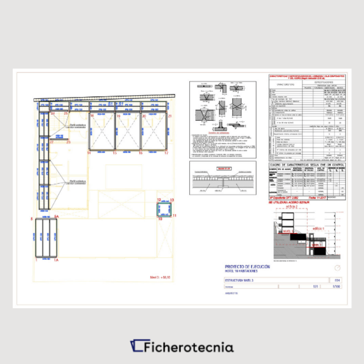 Imagen de Planos estructurales de un hotel realizado con containers (contenedor)