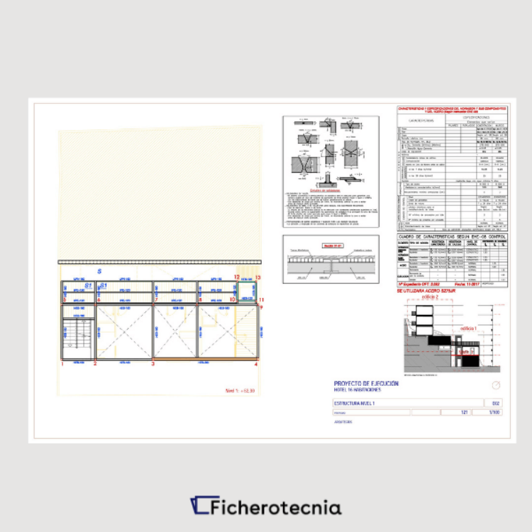 Imagen de Planos estructurales de un hotel realizado con containers (contenedor)